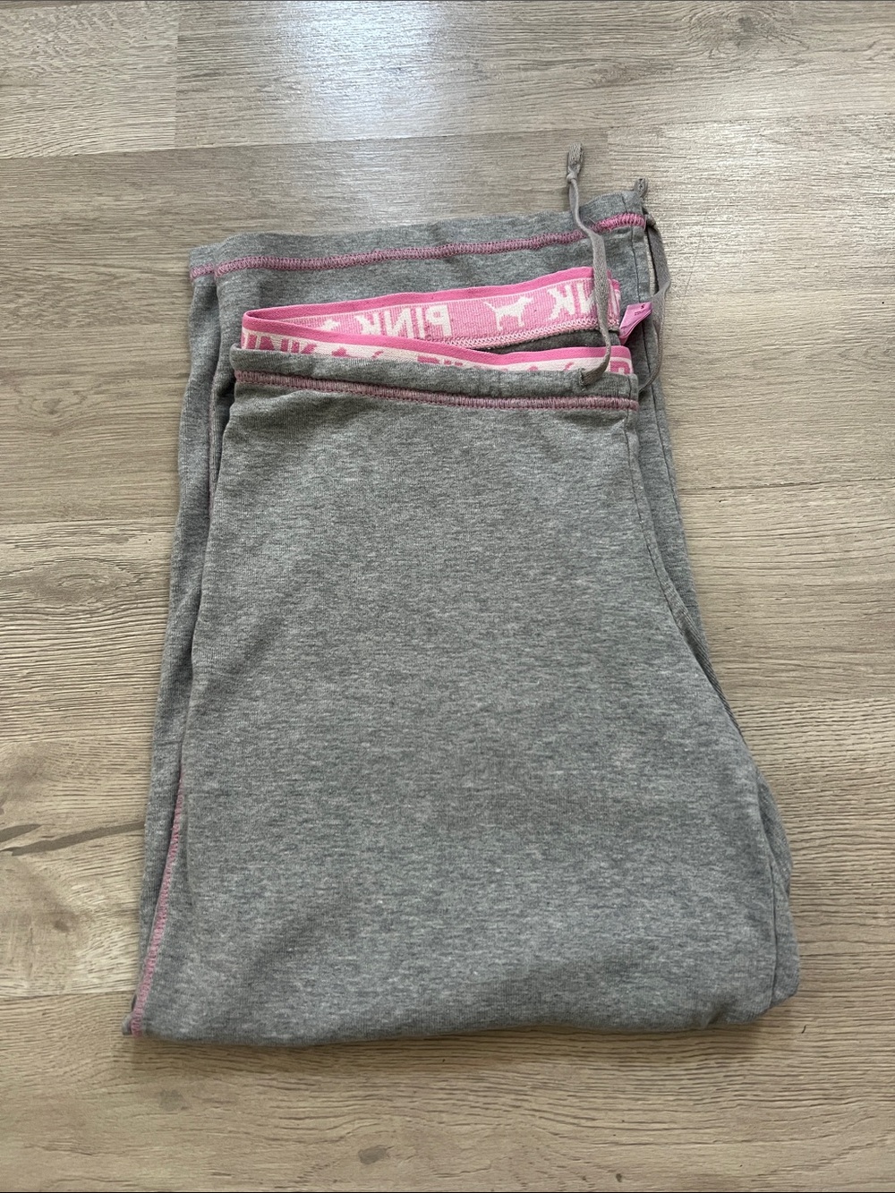 Victoria's Secret PINK Vintage Sleep Lounge  Grey Joggers Size Small